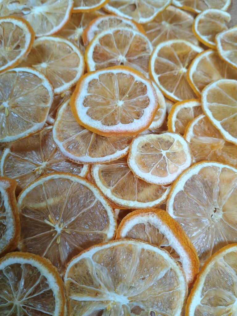 dehydrated lemon slices