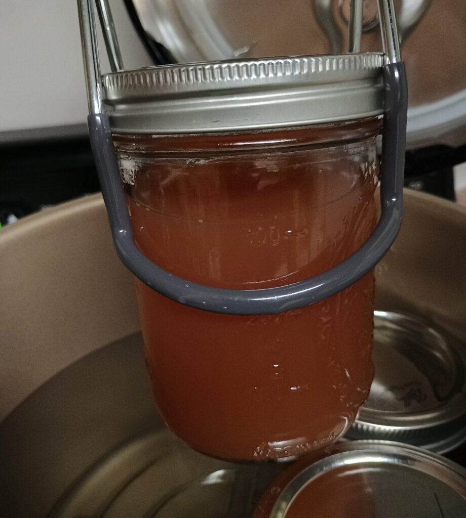 Canning red grape jelly with electric canner